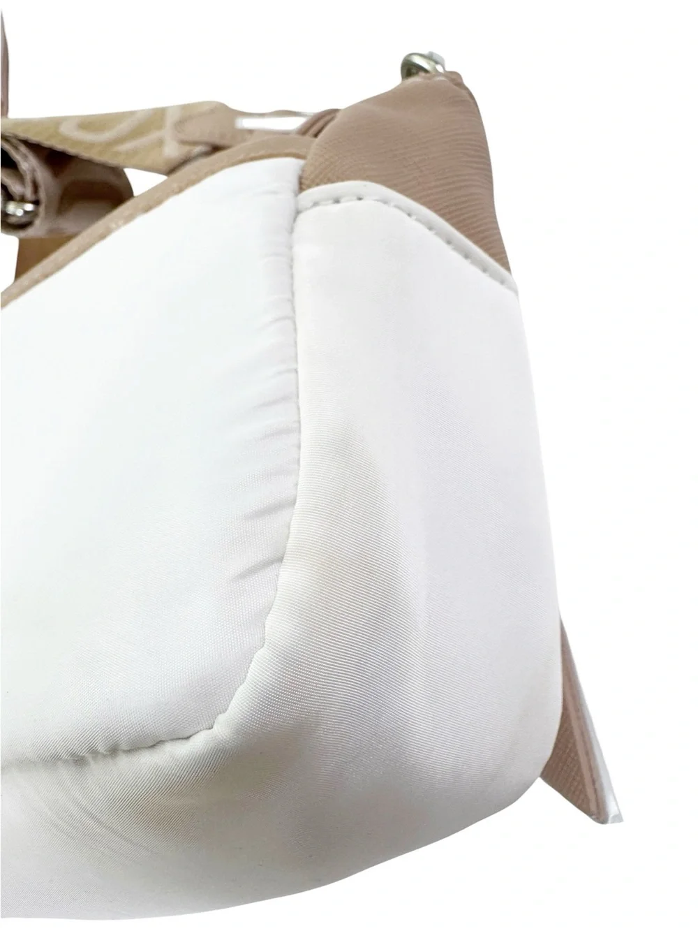 NWT Steve Madden Move Utility Crossbody Bag Cream and Tan With FLAWS - Picture 9 of 14
